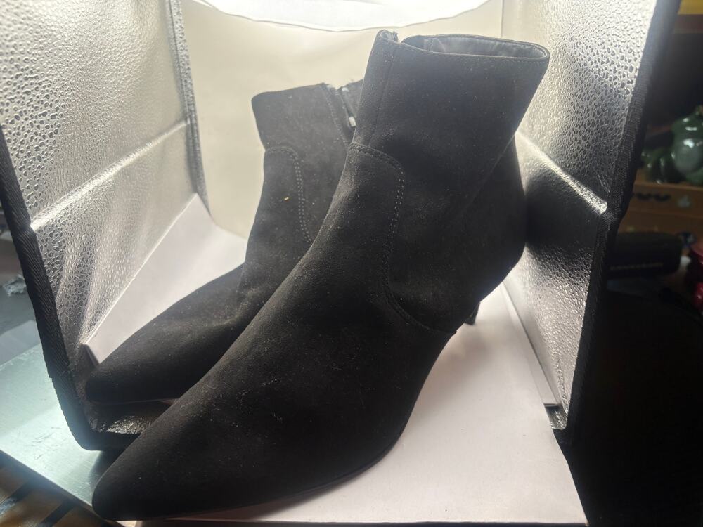 EXPRESS Women's Ankle Boots, Black Tan, Size 10